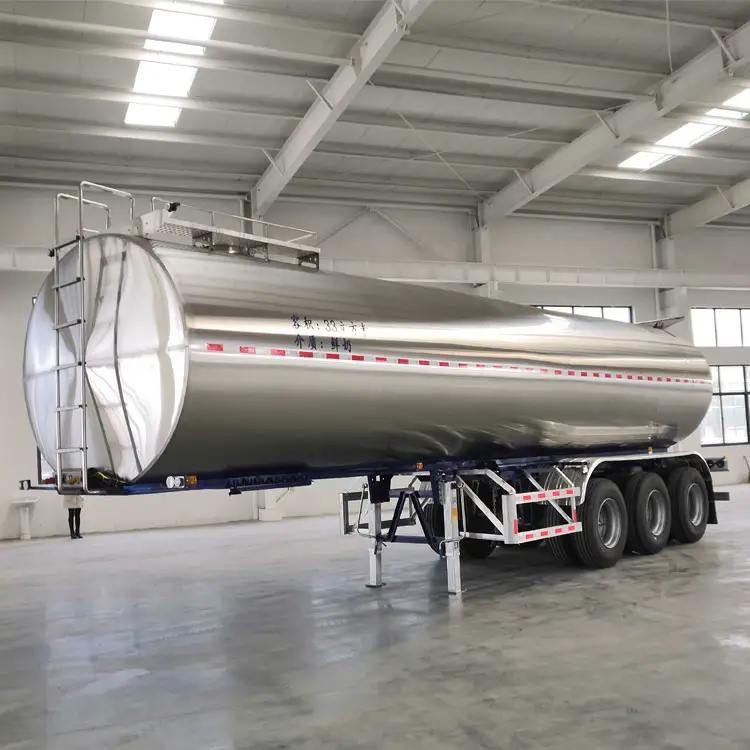 3 Axles 33cbm 33000 Liters 33tons Good Quality Edible Water Transport Tank Truck Semi Trailer