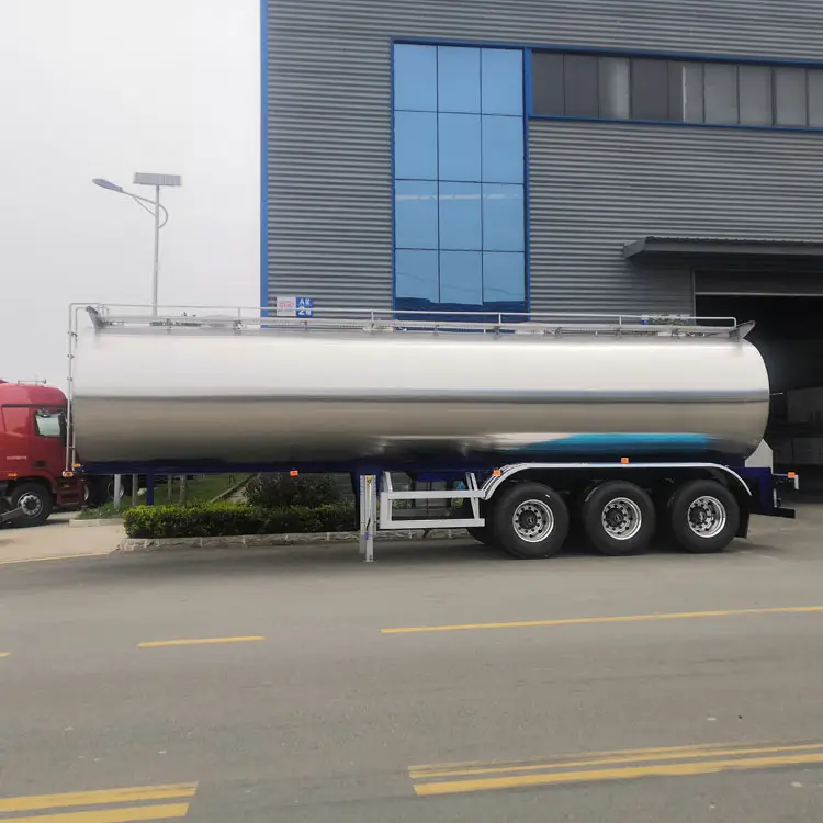 3 Axles 33cbm 33000 Liters 33tons Good Quality Edible Water Transport Tank Truck Semi Trailer
