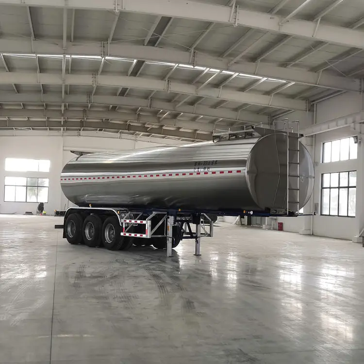 3 Axles 33cbm 33000 Liters 33tons Good Quality Edible Water Transport Tank Truck Semi Trailer