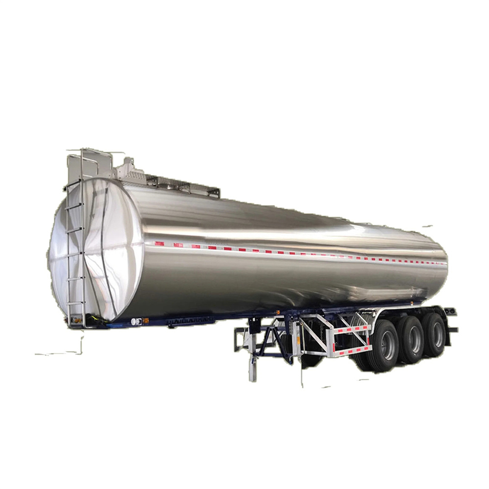 3 Axles 33cbm 33000 Liters 33tons Good Quality Edible Water Transport Tank Truck Semi Trailer