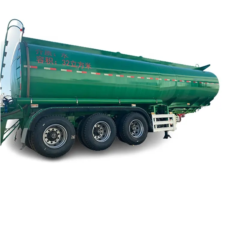 3 Axles 32cbm 32000 Liters 32tons Water Cart Trailer Water Tanker Trailer with water pump
