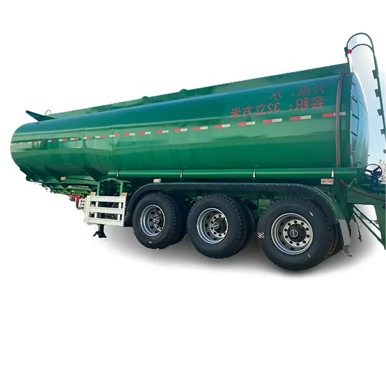 3 Axles 32cbm 32000 Liters 32tons Water Cart Trailer Water Tanker Trailer with water pump
