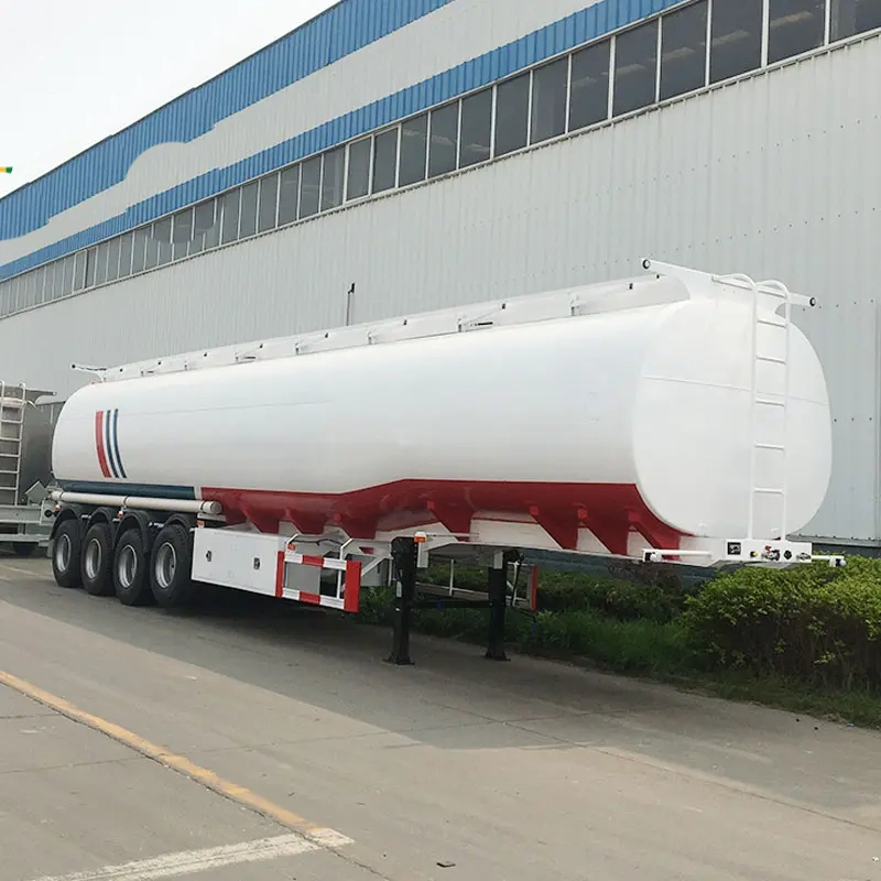 4 Axles 50cbm 50000 Liters Carbon Steel Water Tanker Trailer