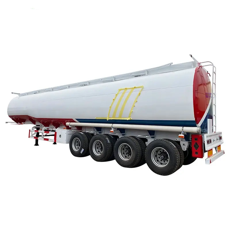 4 Axles 50cbm 50000 Liters Carbon Steel Water Tanker Trailer
