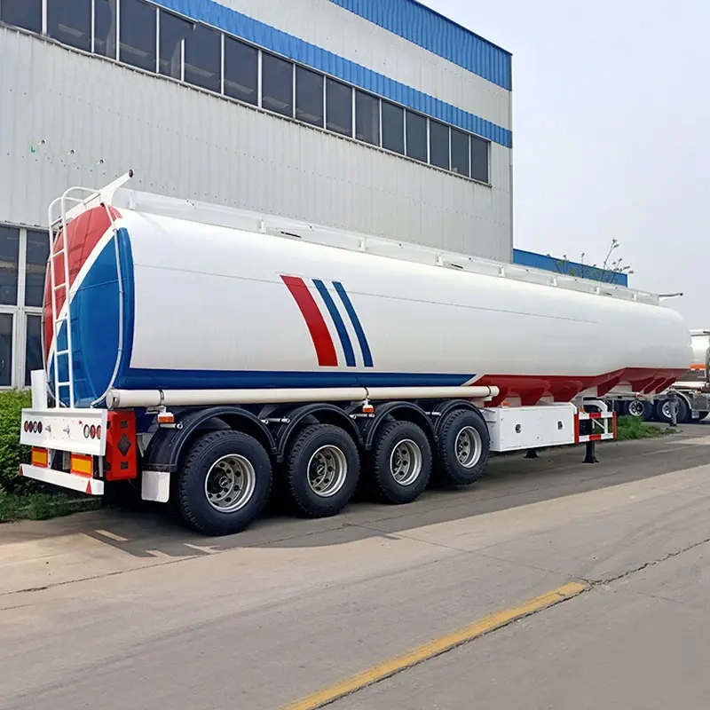 4 Axles 50cbm 50000 Liters Carbon Steel Water Tanker Trailer
