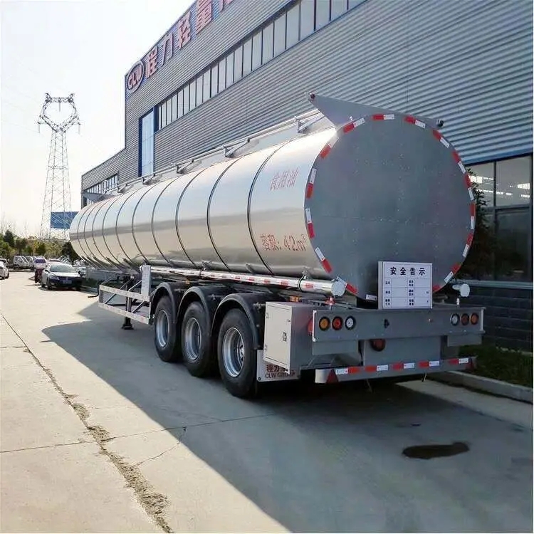 3 Axles 42000 Liters Insulated Water Edible Oil Fuel Tank Tanker Semi Trailer