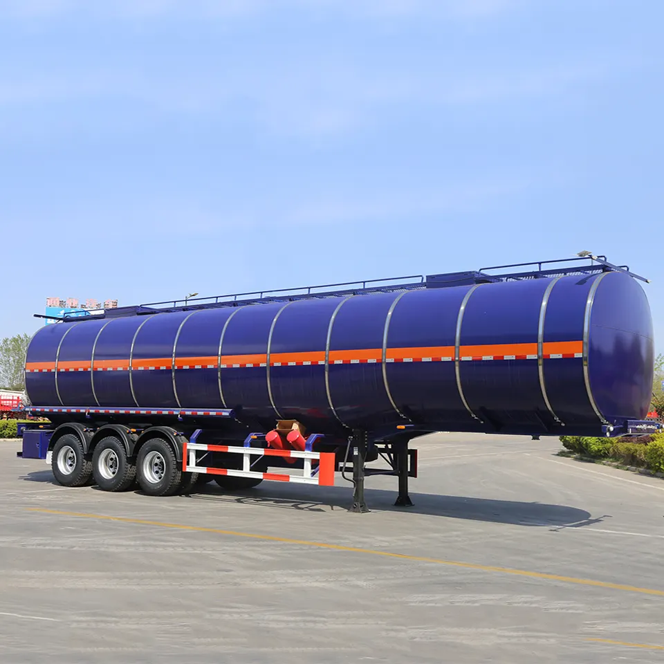 3 Axle 50cbm 50000liters Insulated Asphalt Transport Tanker Trailer
