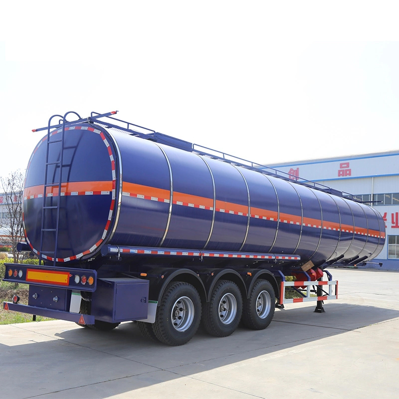 3 Axle 50cbm 50000liters Insulated Asphalt Transport Tanker Trailer