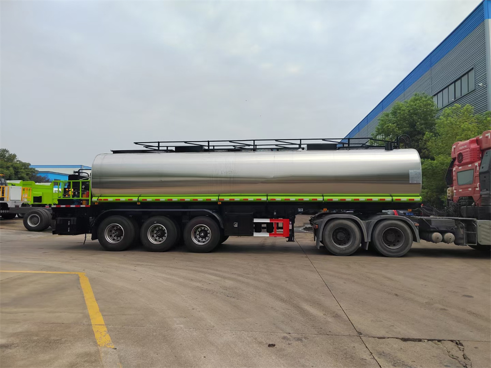 3 Axles 40cbm Insulated Asphalt Transport Tank Semi Trailer with Independent operation Heating Burner