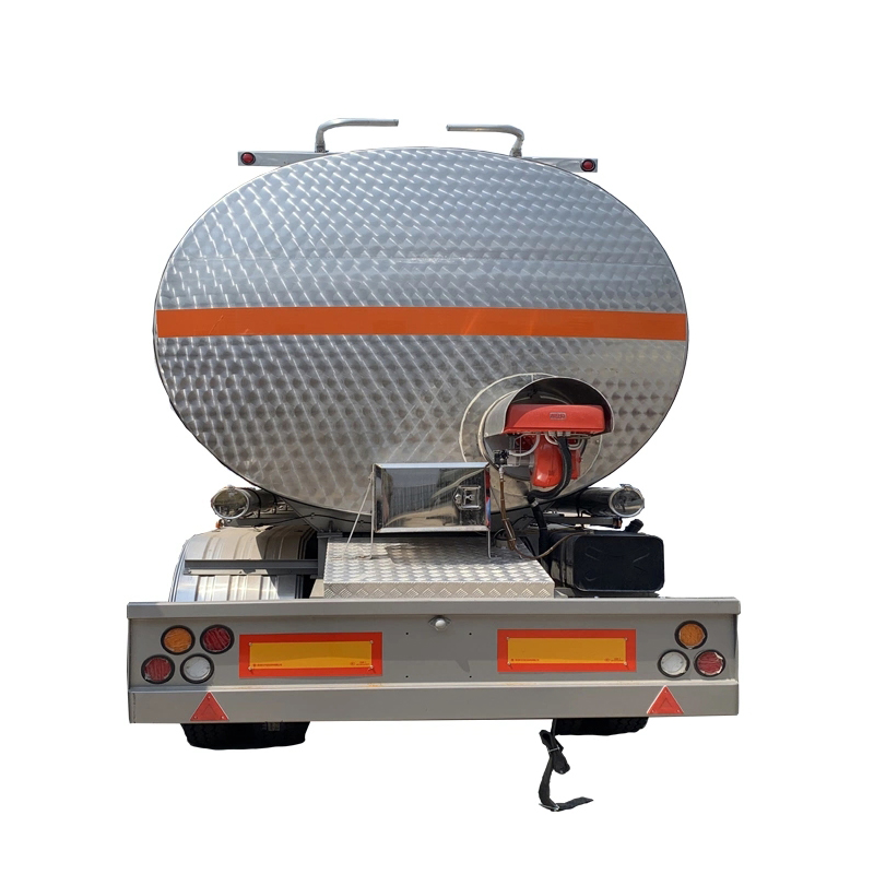 3 Axles 40cbm Insulated Asphalt Transport Tanker Trailer with Heating Burner