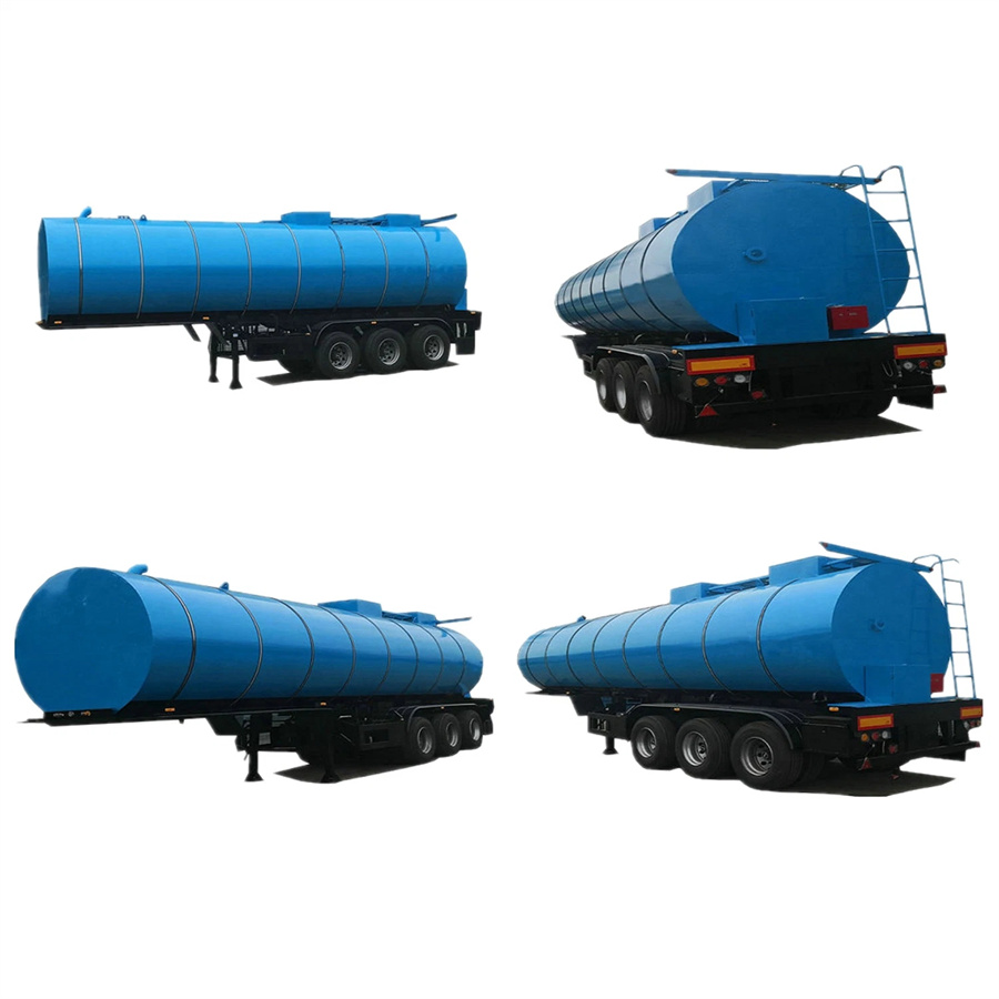 3 Axles 40cbm Insulated Asphalt Transport Tank Semi Trailer with Burner
