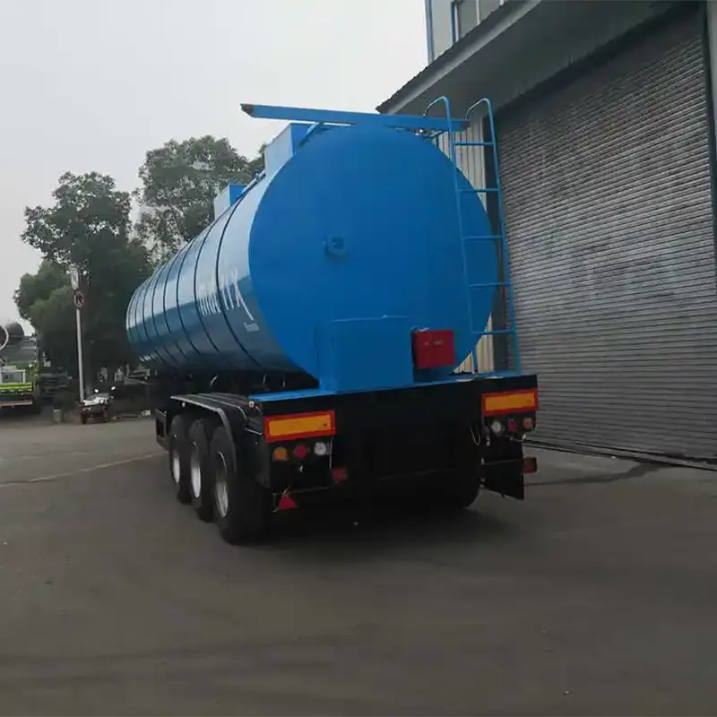 3 Axles 40cbm Insulated Asphalt Transport Tank Semi Trailer with Burner