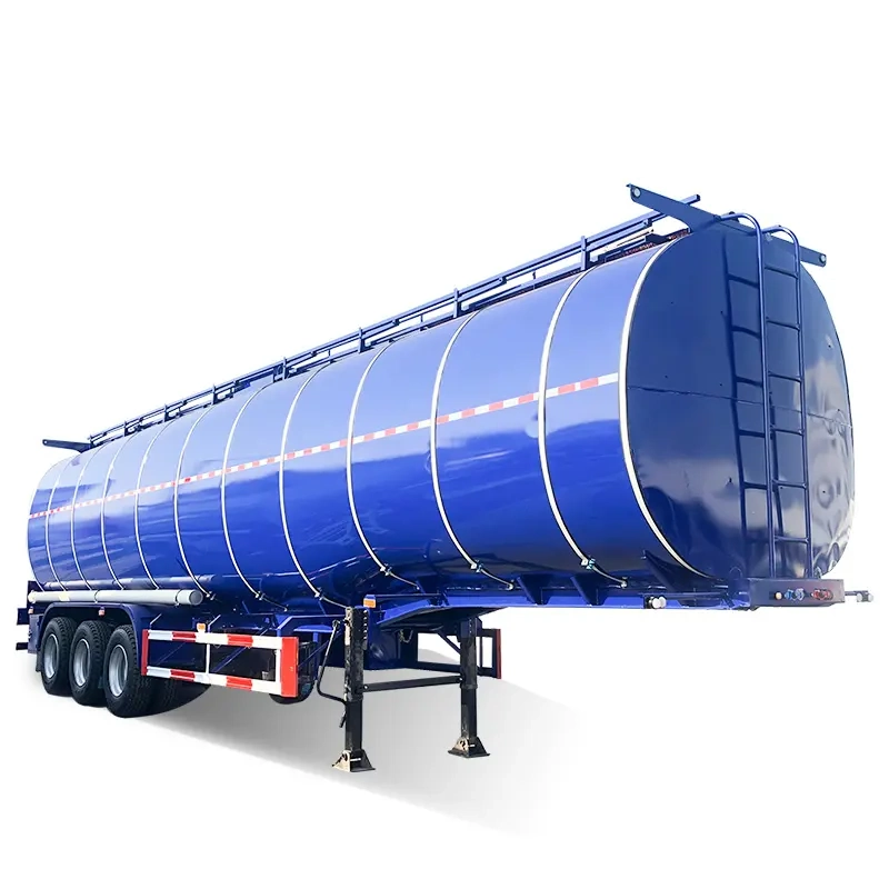 3 Axles 38cbm Insulated Asphalt Transport Tank Semi Trailer with Heating Burner