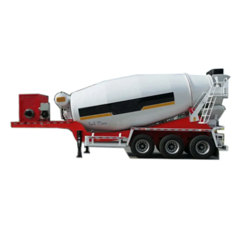 3 Axle 25cbm Concrete Mixer Semi Trailer