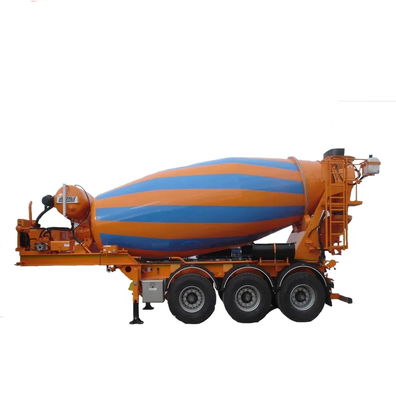 3 Axle 25cbm Concrete Mixer Semi Trailer
