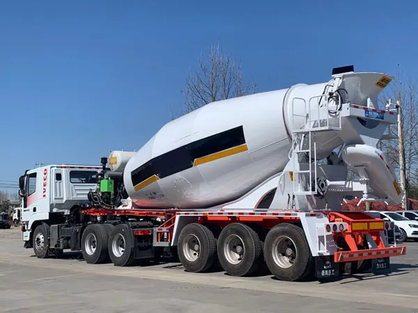3 Axle 25cbm Concrete Mixer Semi Trailer