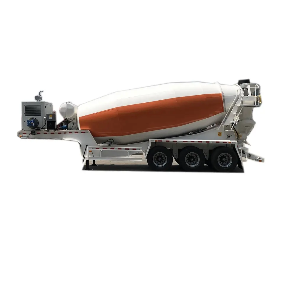 3 Axle 25cbm Concrete Mixer Semi Trailer