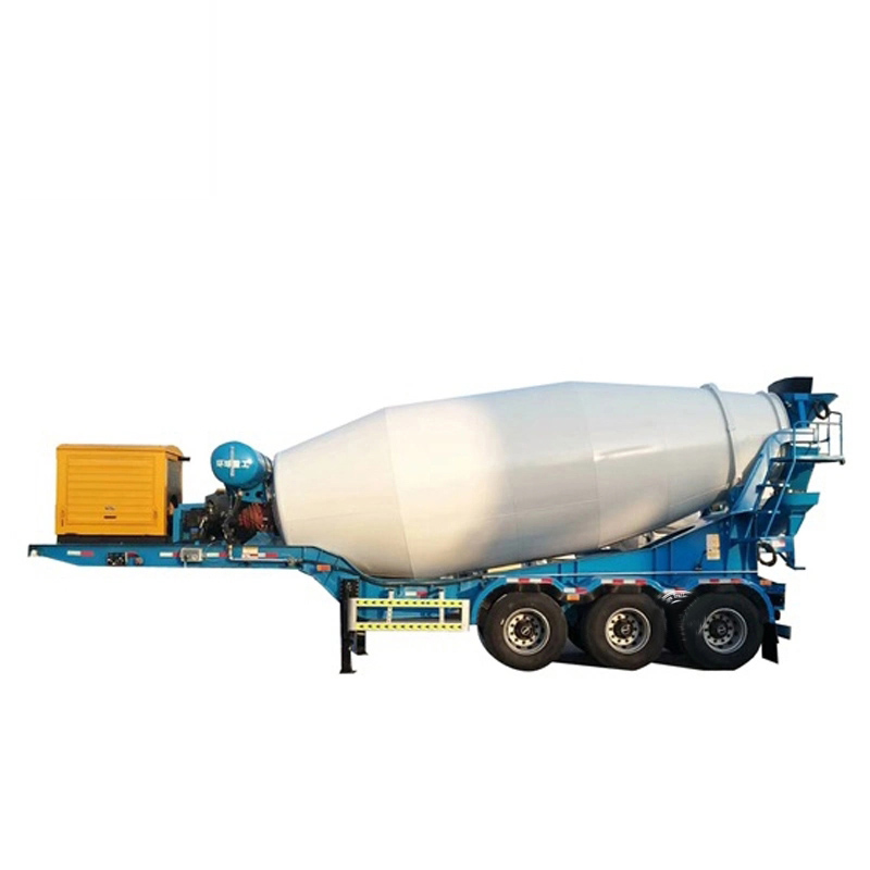 3 Axle Concrete Cement Mixer Tanker Semi Truck Trailer