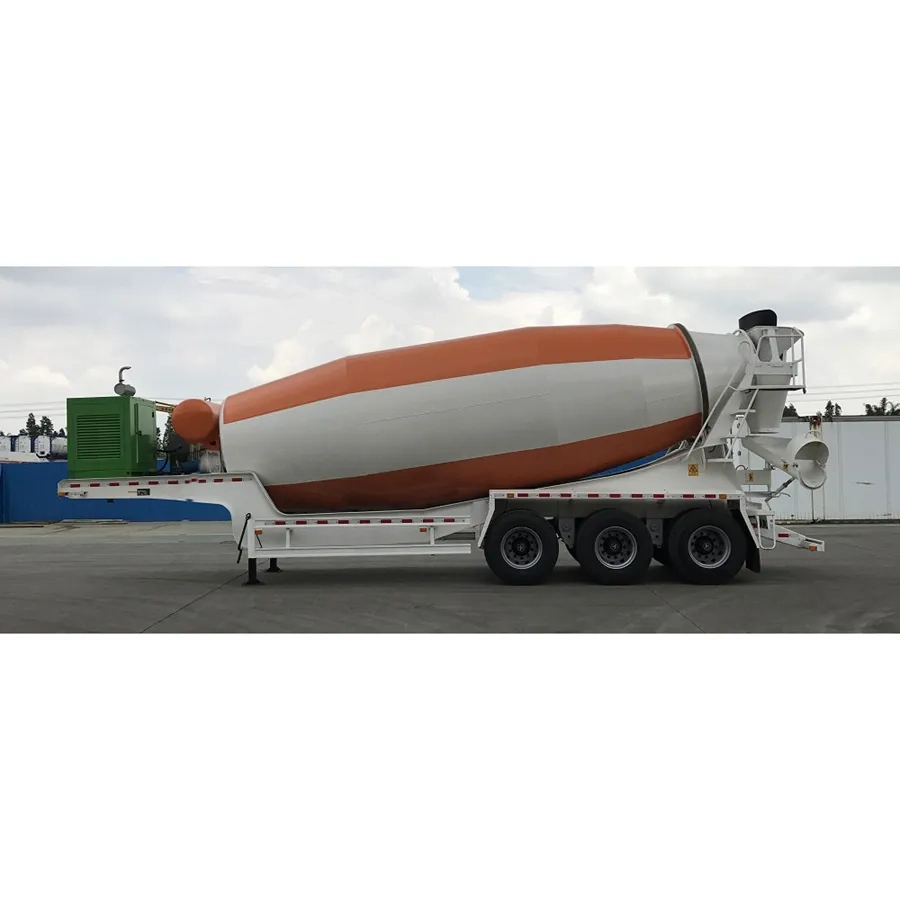 3 Axle 25cbm Concrete Mixer Semi Trailer