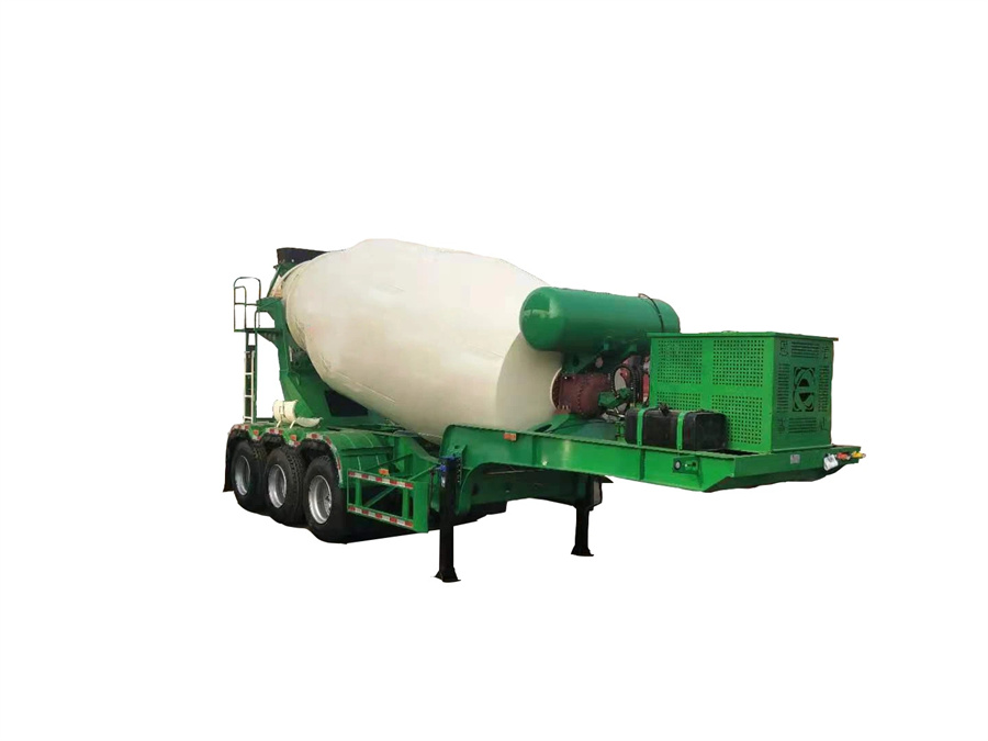 3 Axle Concrete Cement Mixer Tanker Semi Truck Trailer