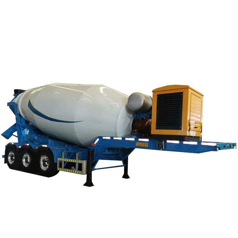 3 Axle Concrete Cement Mixer Tanker Semi Truck Trailer