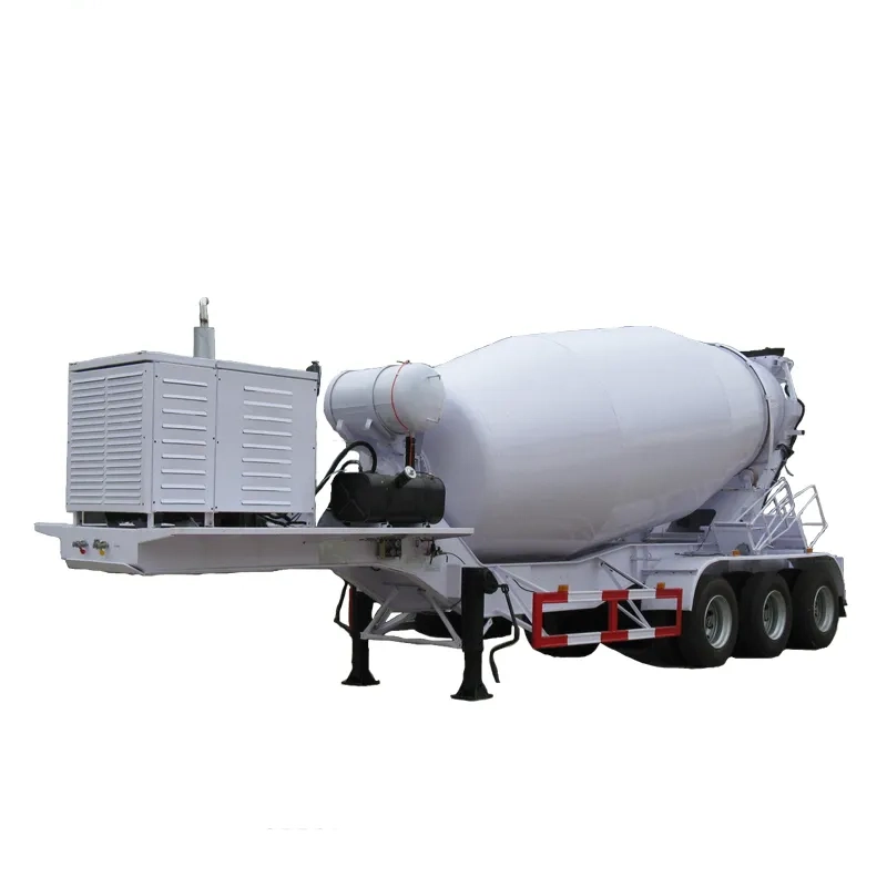 Heavy Duty 3 Axle 22 Cbm Concrete Mixer Trailer Cement Mixer Trailer