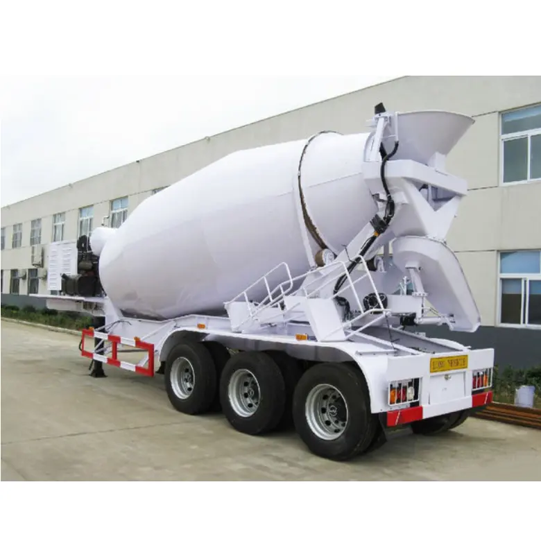 Heavy Duty 3 Axle 22 Cbm Concrete Mixer Trailer Cement Mixer Trailer