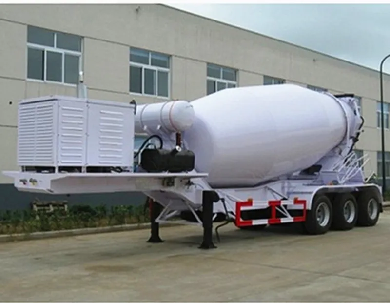 Heavy Duty 3 Axle 22 Cbm Concrete Mixer Trailer Cement Mixer Trailer