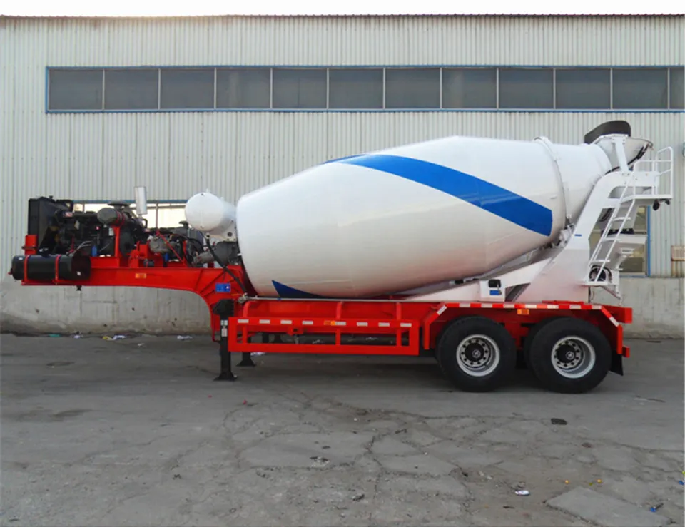 2 Axles 14 Cbm Concrete Mixer Trailer