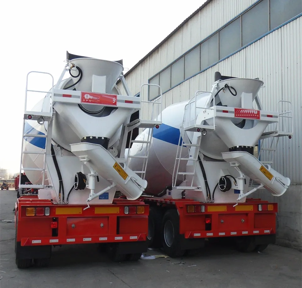 2 Axles 14 Cbm Concrete Mixer Trailer