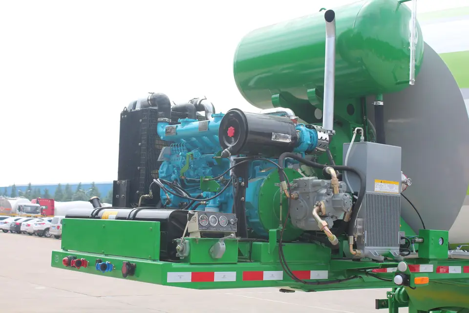 3 Axle 20 Cbm Concrete Mixer Trailer Cement Mixer Trailer