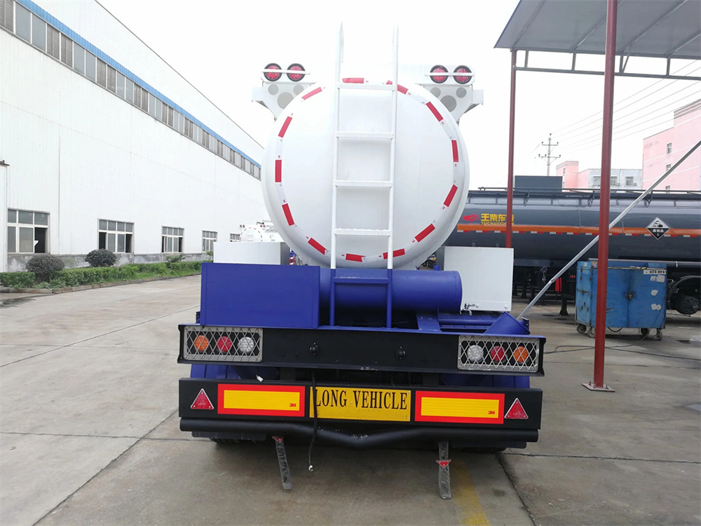 3 Axles 22000L 22cbm V Type 3 Axles Chemical Liquid Tank Semi Trailer