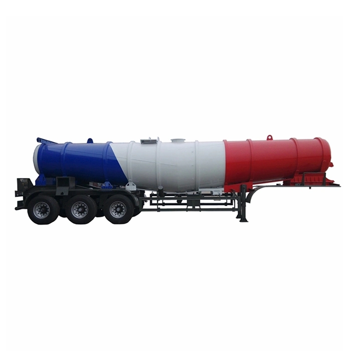 3 Axles 22000L 22cbm V Type Sulphuric Acid Chemical Hydrochloric Acid Tank Steel Acid Tank Trailer