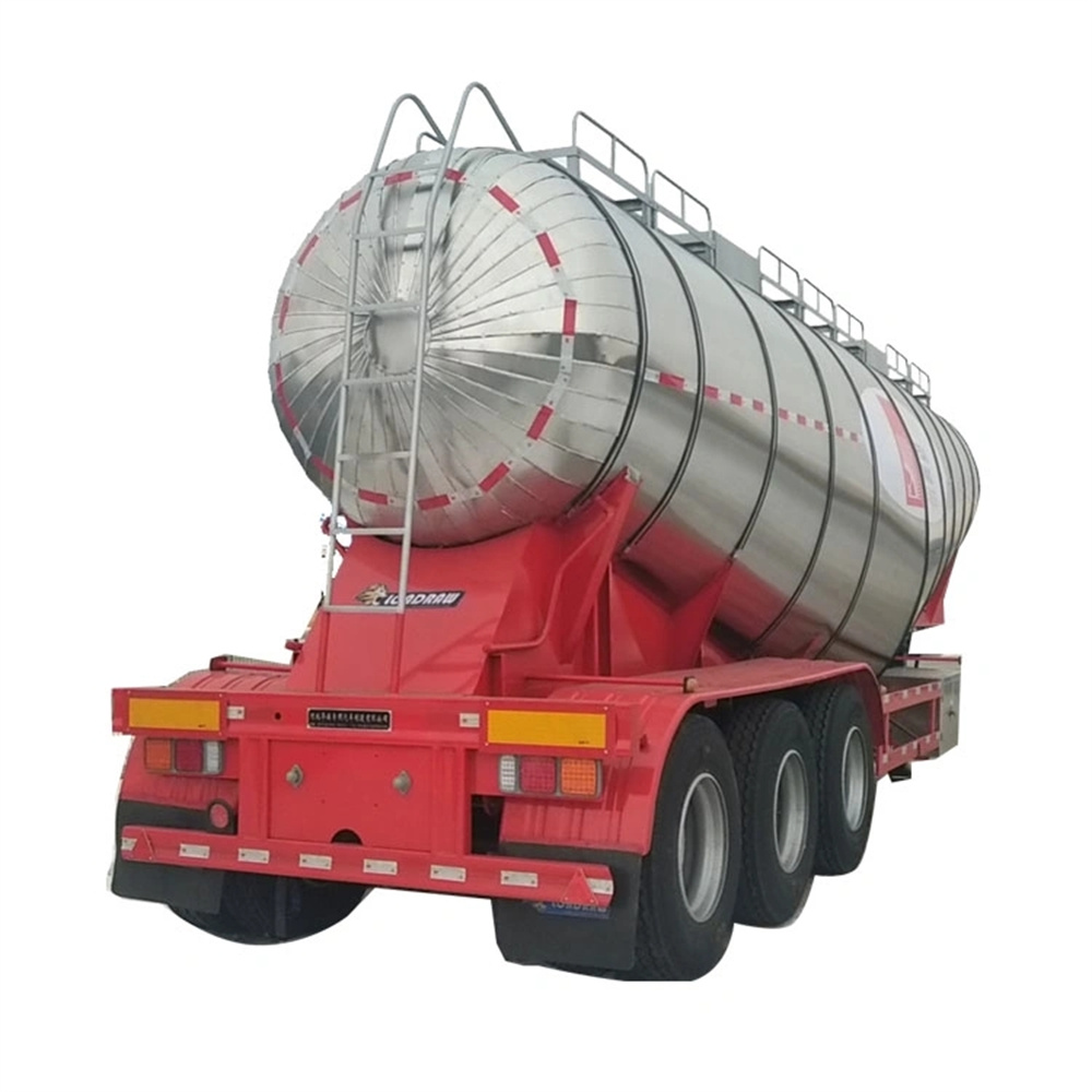 3 Axles 30cbm V Shape Insulated Nitric Acid Liquid Chemical Tank Trailer