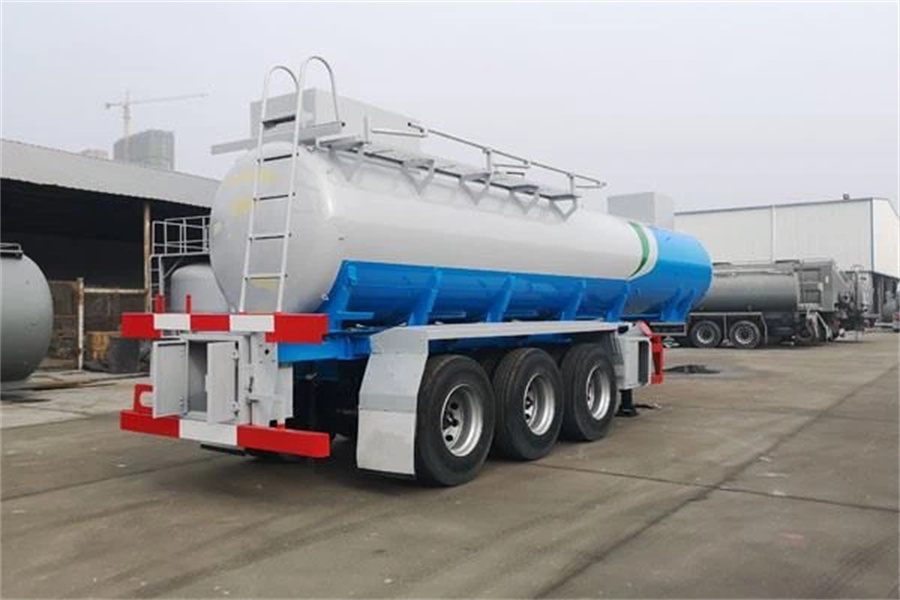 3 Axles 35cbm Chemical Liquid Semi Trailer