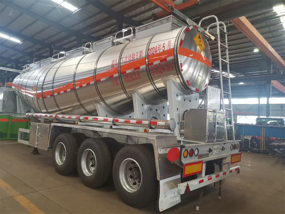 3 Axles 25cbm V Shape Insulated Ammonium Nitrates Emulsion Chemical Tank Trailer