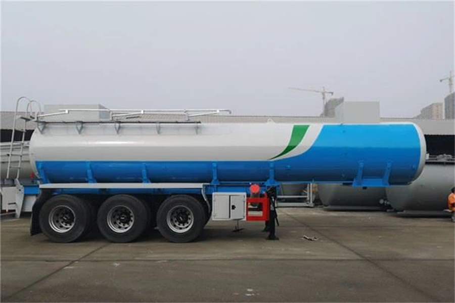 3 Axles 35cbm Chemical Liquid Semi Trailer