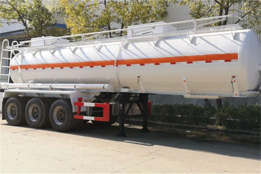 3 Axles 35cbm Chemical Liquid Semi Trailer