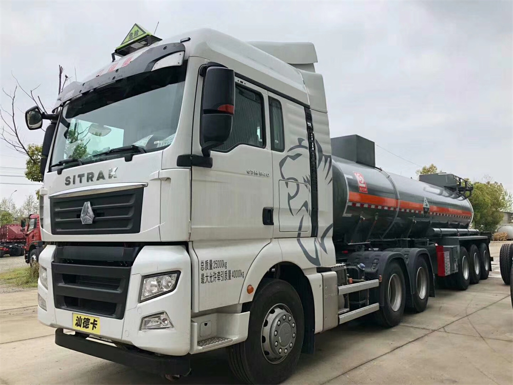 3 Axles 25cbm Chemical Acid Liquid Tank Semi Trailer with PE Inner Lining