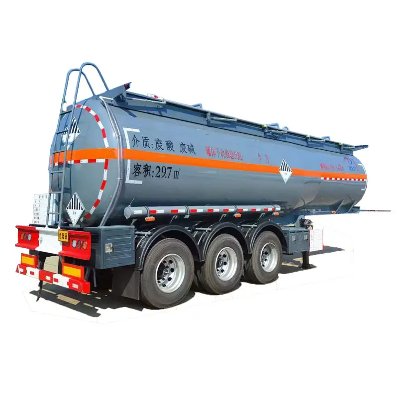 40cbm Liquid Chemical Tank Semi-Trailer with Three Axles