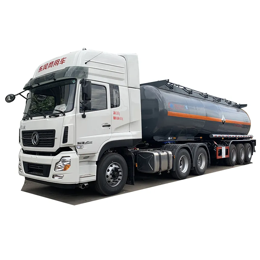40cbm Liquid Chemical Tank Semi-Trailer with Three Axles