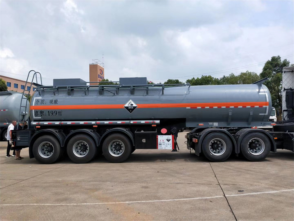 40cbm Liquid Chemical Tank Semi-Trailer with Three Axles