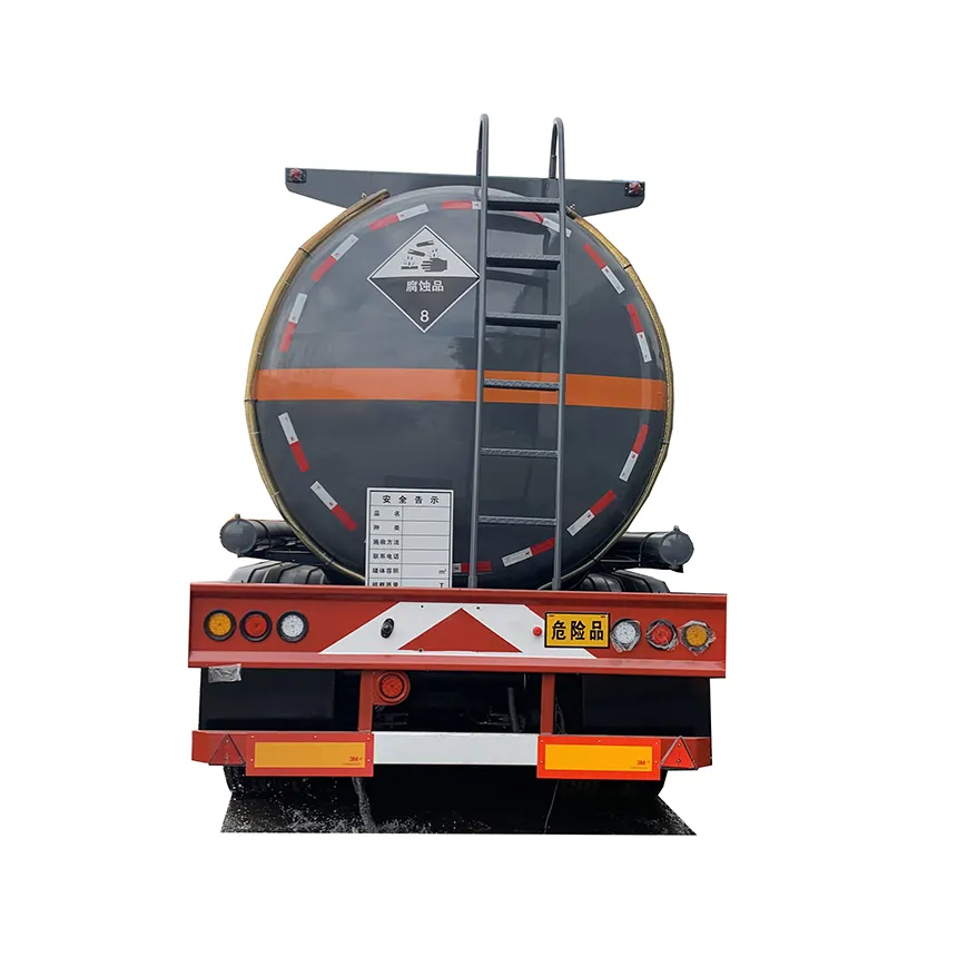 40cbm Liquid Chemical Tank Semi-Trailer with Three Axles
