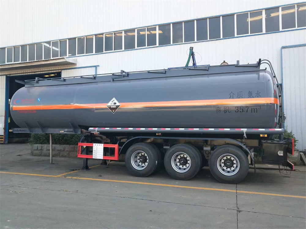 40cbm Liquid Chemical Tank Semi-Trailer with Three Axles