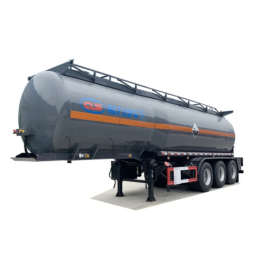 3 Axles 35000L Hydrochloric Acid Transport Semi Trailer