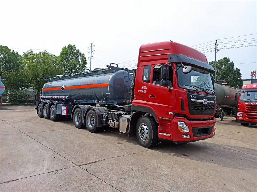 3 Axles 35000L Hydrochloric Acid Transport Semi Trailer