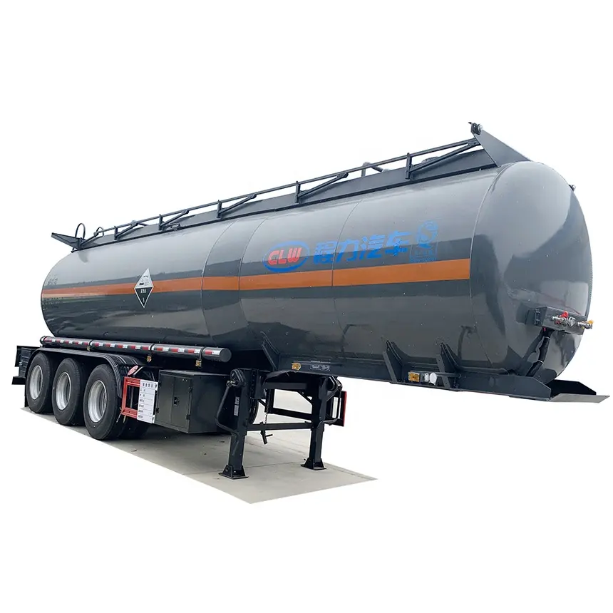 3 Axles 35000L Hydrochloric Acid Transport Semi Trailer