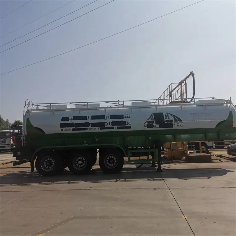 3 Axles Acid Chemical Solvent Solution Liquid Heavy Duty Tank Semi Trailer with PE Inner Lining