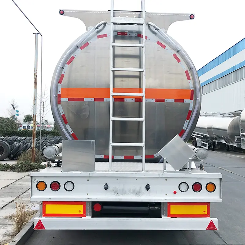 3 Axle 50cbm 50000Liters Aluminum Alloy Fuel Tank Semi Trailer