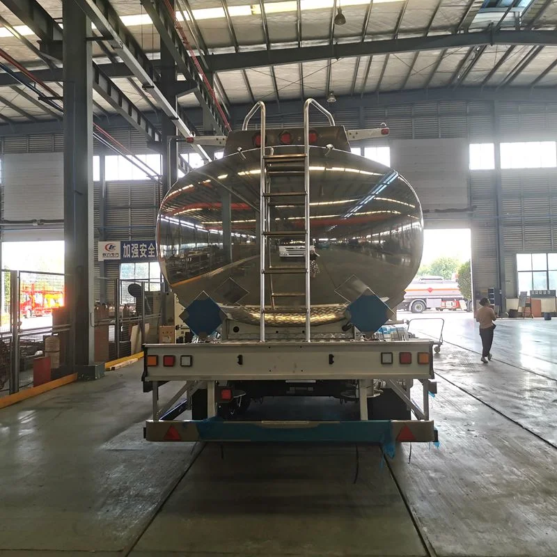 3 Axles 43cbm 43000liter Semi Trailer Tank Aluminum Alloy Mirror Face Diesel Oil Tanker Trailer